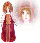 dolls in russian national clouthes