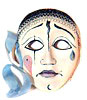 декоративные карнавальные маски из керамики